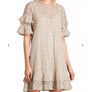 All Saints Henrietta Ruffle Dress